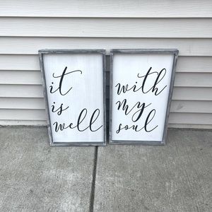 “It Is Well With My Soul” wall decor